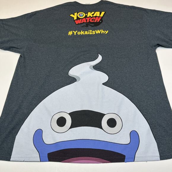 Yo-Kai Watch Shirt Mens 2XL XXL Gray Whisper Nintendo 3DS Anime Yokai Tee - Picture 3 of 11